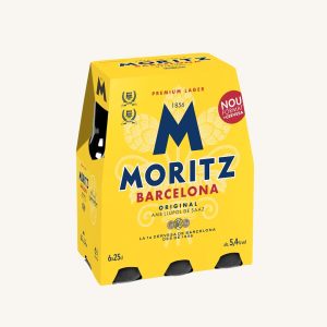 Moritz Original Barcelona beer (lager pilsner) 6 pack, 25 cl bottles