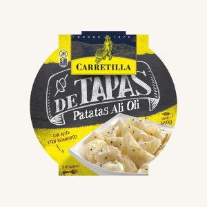 Carretilla Patatas Ali oli (garlic mayonnaise), ready to eat in 30 seconds, 1 portion tray 280 gr