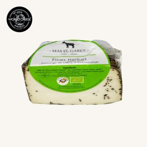 Mas El Garet Fines Herbes (fine herbs) artisan ecological goat´s cheese, half wheel 250 gr A